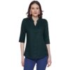 Women's Rayon 3/4th Sleeve Solid Casual Shirt