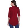 Women's Rayon 3/4th Sleeve Solid Casual Shirt