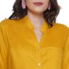 Women's Rayon 3/4th Sleeve Solid Casual Shirt