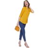 Women's Rayon 3/4th Sleeve Solid Casual Shirt