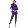 Women's Rayon 3/4th Sleeve Solid Casual Shirt