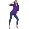 Women's Rayon 3/4th Sleeve Solid Casual Shirt