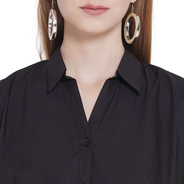 Women Regular Fit Solid Formal Shirt
