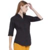 Women Regular Fit Solid Formal Shirt
