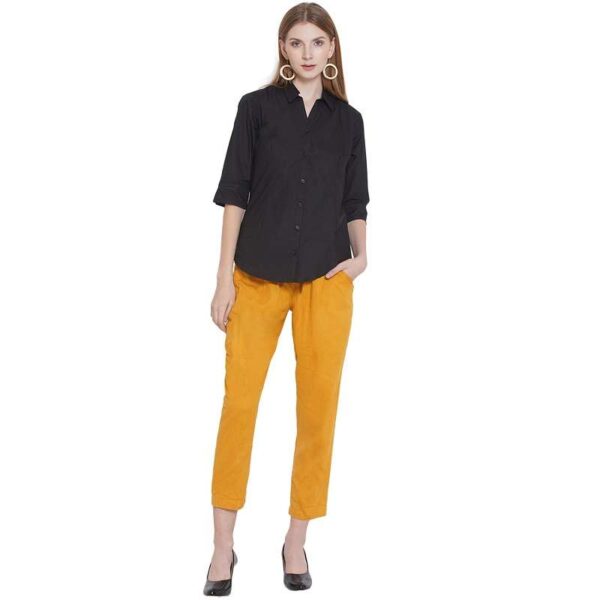 Women Regular Fit Solid Formal Shirt