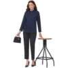 Women’s 100% Cotton Full Sleeve Spread Collar Solid Formal Shirt
