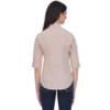 Regular Fit Solid 3/4 Formal Shirt For Women