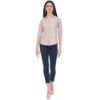 Regular Fit Solid 3/4 Formal Shirt For Women